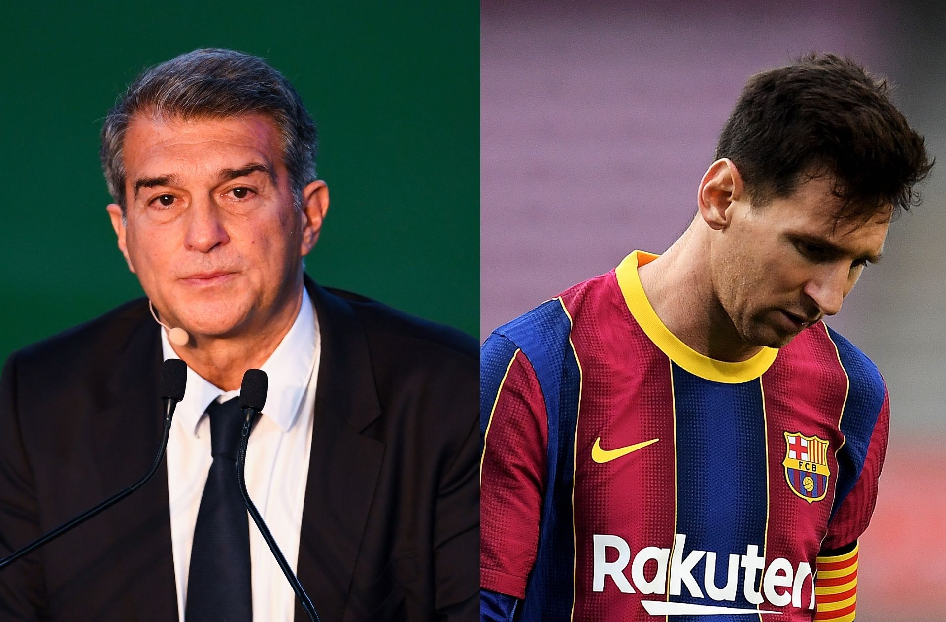 Laporta explains why Messi can't stay at Barcelona