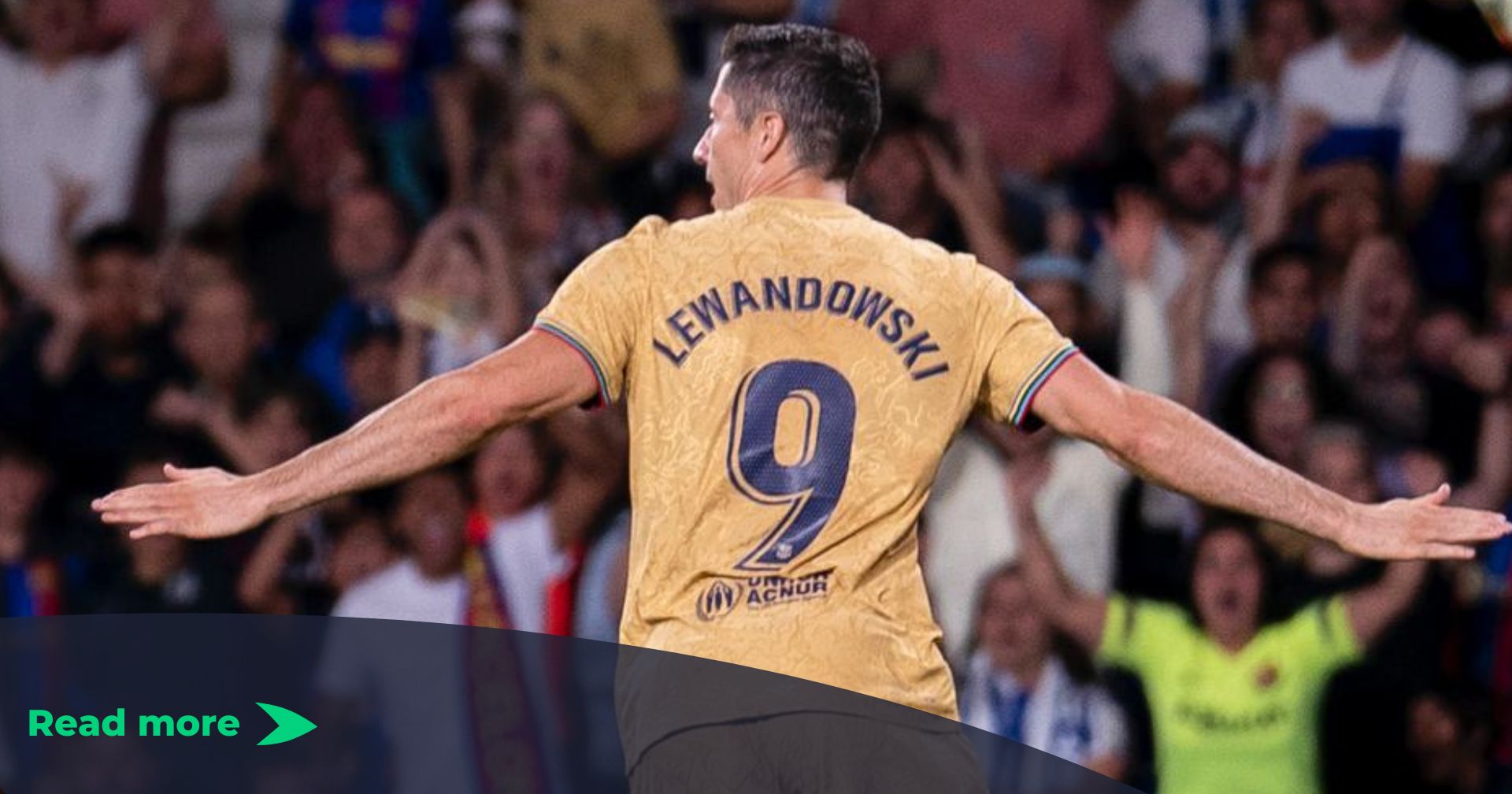 Robert Lewandowski dedicates his first Barcelona goals to late father