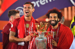 Dejan Lovren og Mohamed Salah, Liverpool