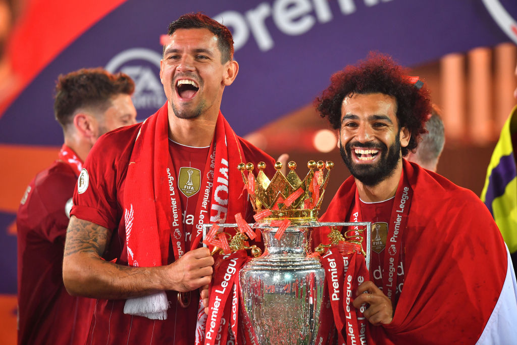 Dejan Lovren og Mohamed Salah, Liverpool