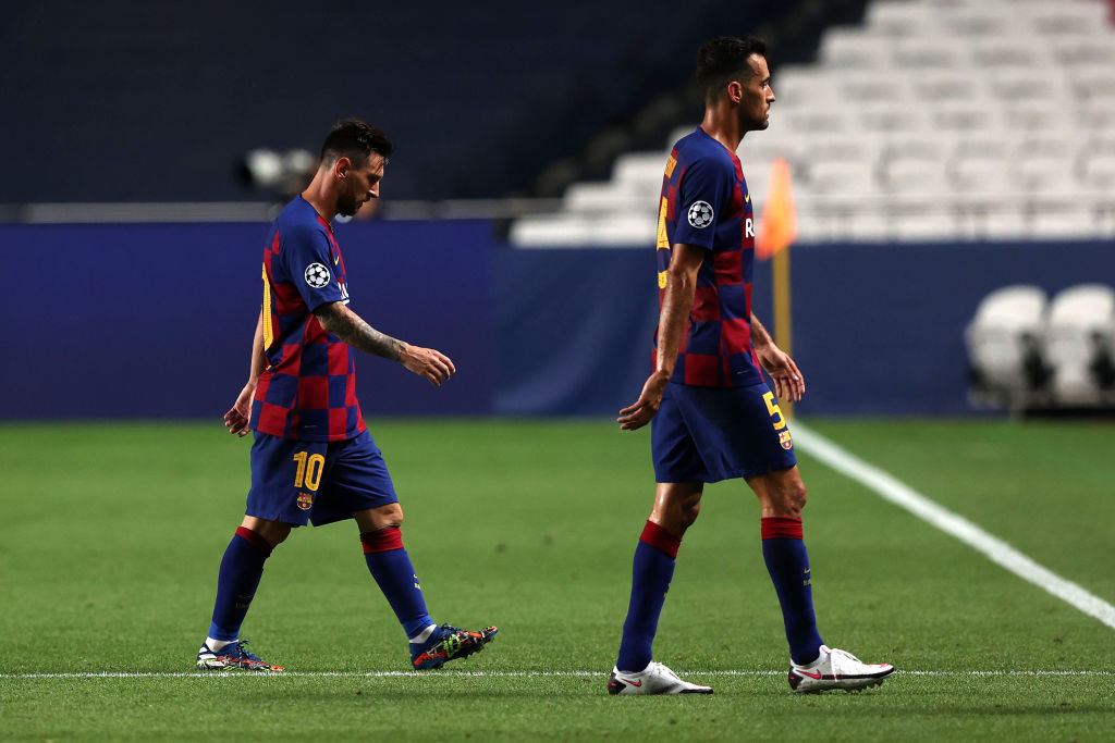 Lionel Messi og Sergio Busquets, FC Barcelona