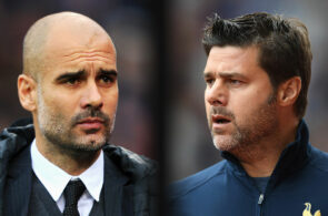 Pep Guardiola og Mauricio Pochettino
