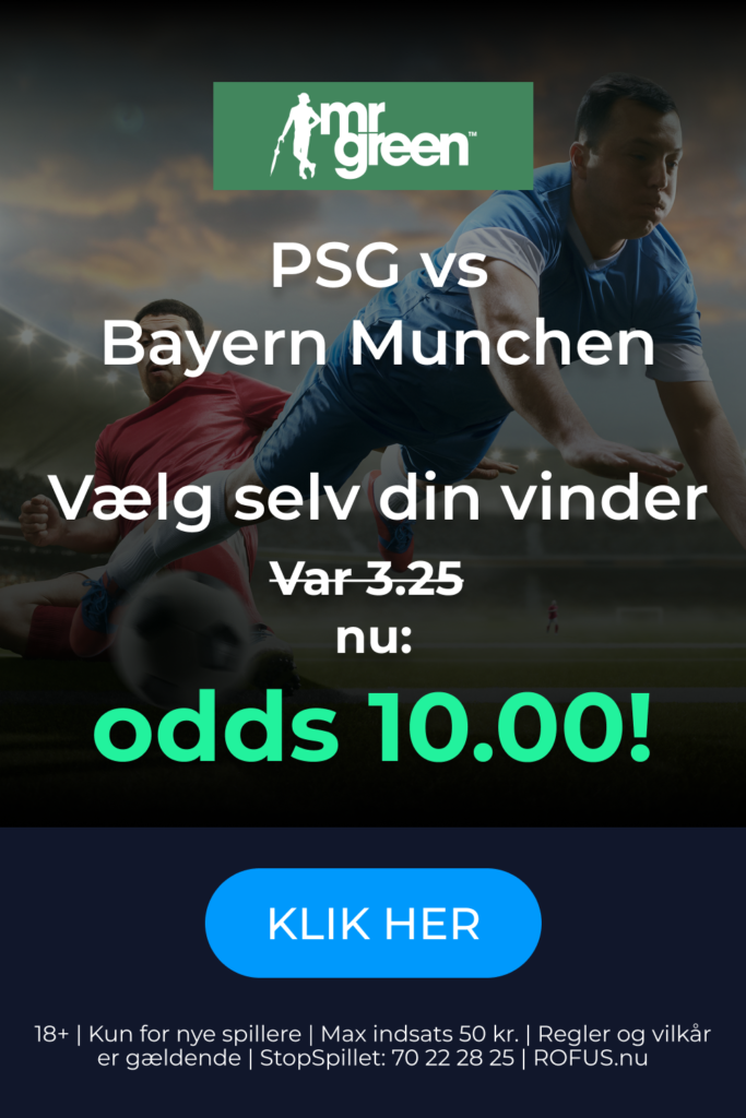 Oddsboost fra Mr. Green til Champions League-finalen