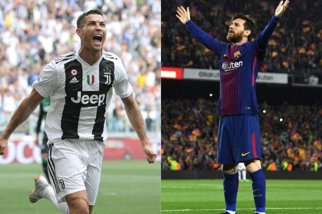 Lionel Messi, Barcelona, og Cristiano Ronaldo, Juventus