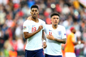 Marcus Rashford og Jadon Sancho, England