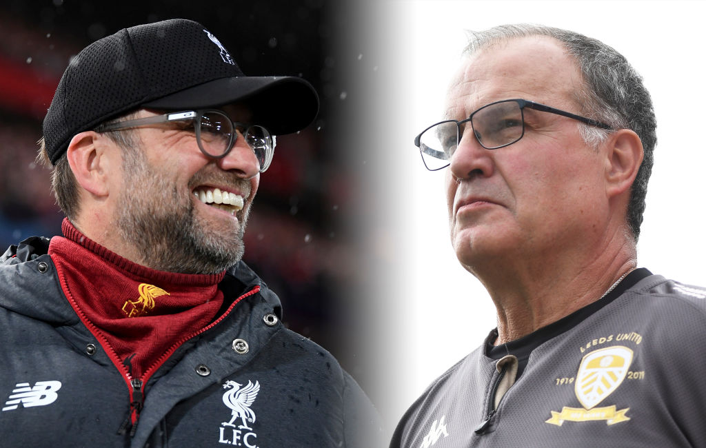 Jürgen Klopp, Liverpool, og Marcelo Bielsa, Leeds United
