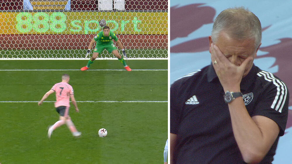 Emiliano Martínez, Aston Villa, redder straffe mod Sheffield United