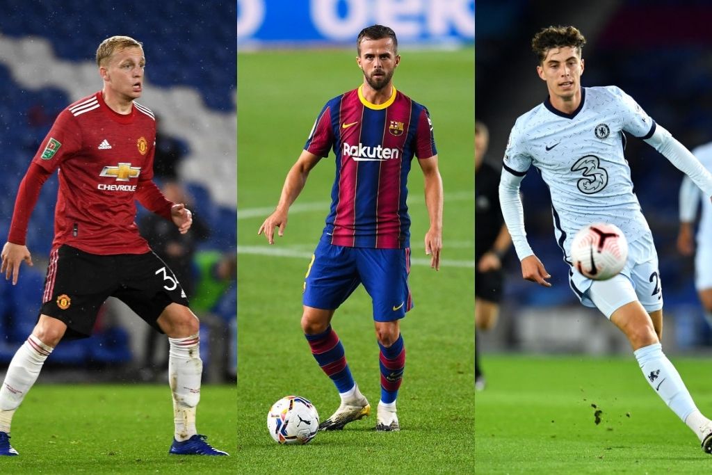 Donny van de Beek, Miralem Pjanic og Kai Havertz