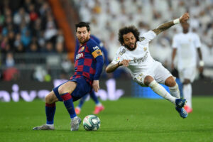 Lionel Messi, Barcelona, og Marcelo, Real Madrid