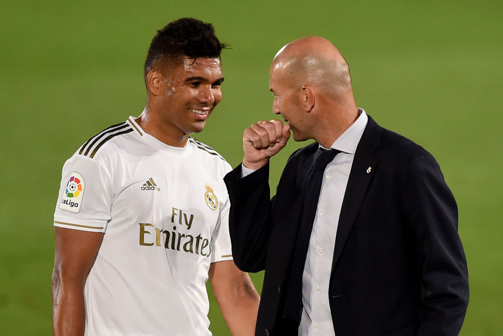 Casemiro og Zinedine Zidane, Real Madrid