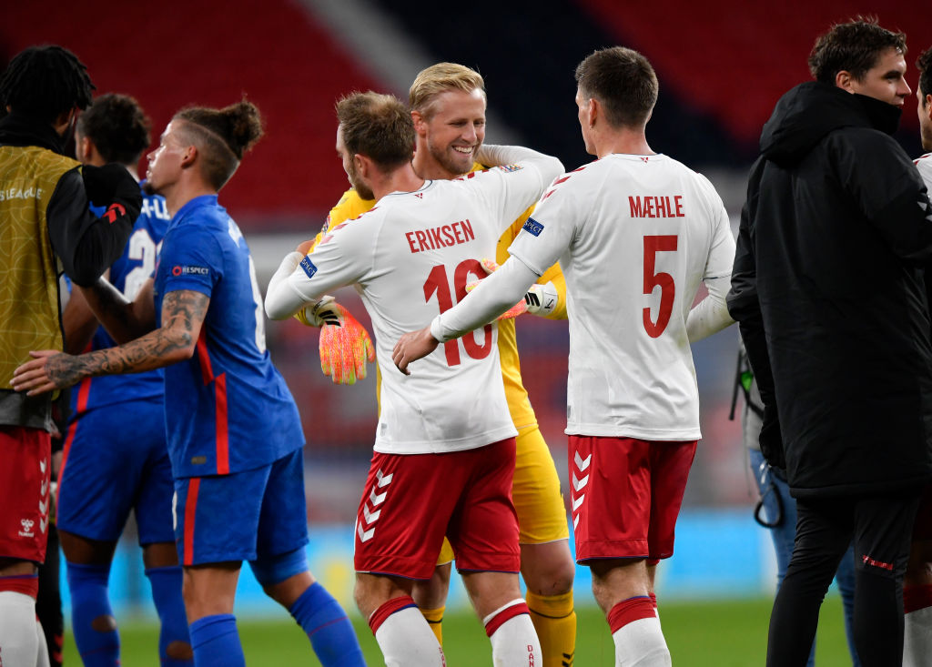 Kasper Schmeichel Christian Eriksen Danmark