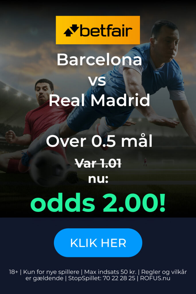 Betfair-tilbud til El Clásico