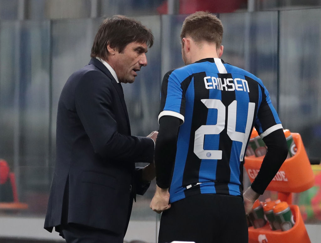 Antonio Conte og Christian Eriksen, Inter