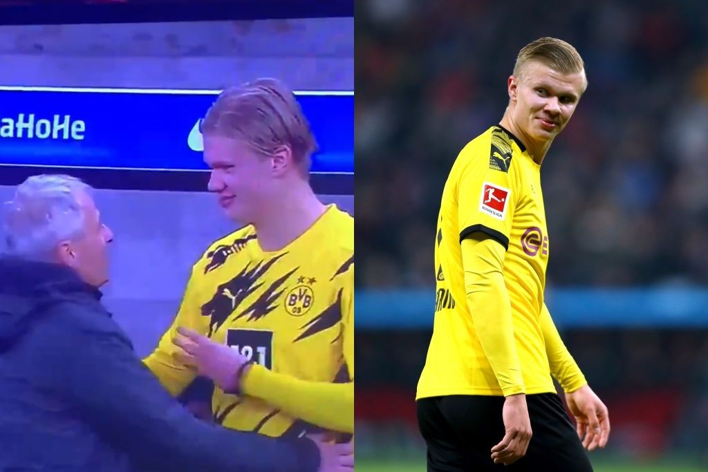 Erling Håland og Lucien Favre, Dortmund