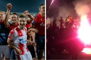 Røde Stjerne fejrer Champions League-kvalifikation