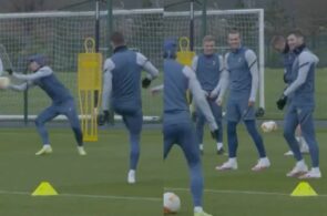 Gareth Bale til Tottenham-træning