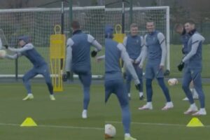 Gareth Bale til Tottenham-træning