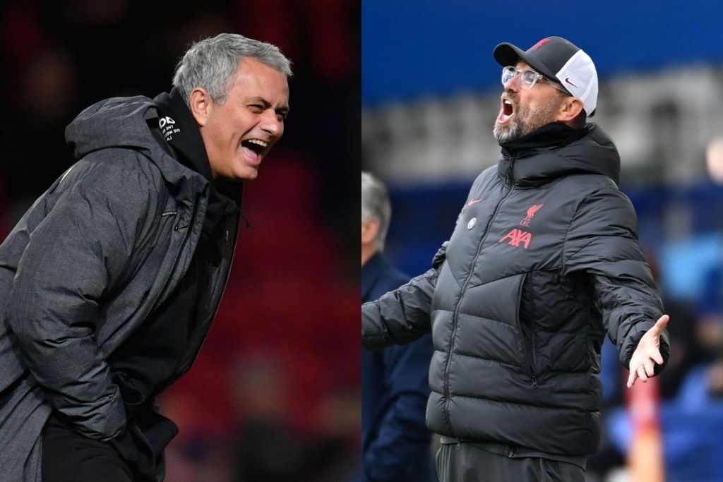 José Mourinho, Tottenham, og Jürgen Klopp, Liverpool