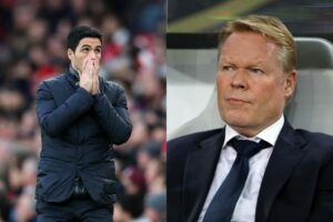Mikel Arteta, Arsenal, og Ronald Koeman, Barcelona