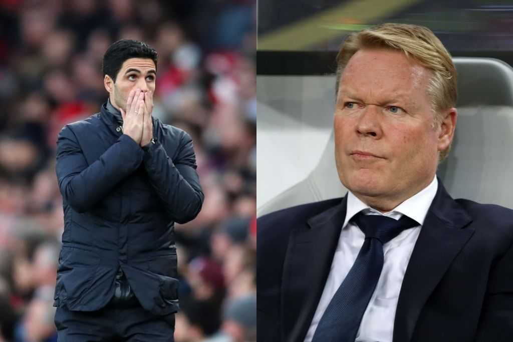 Mikel Arteta, Arsenal, og Ronald Koeman, Barcelona