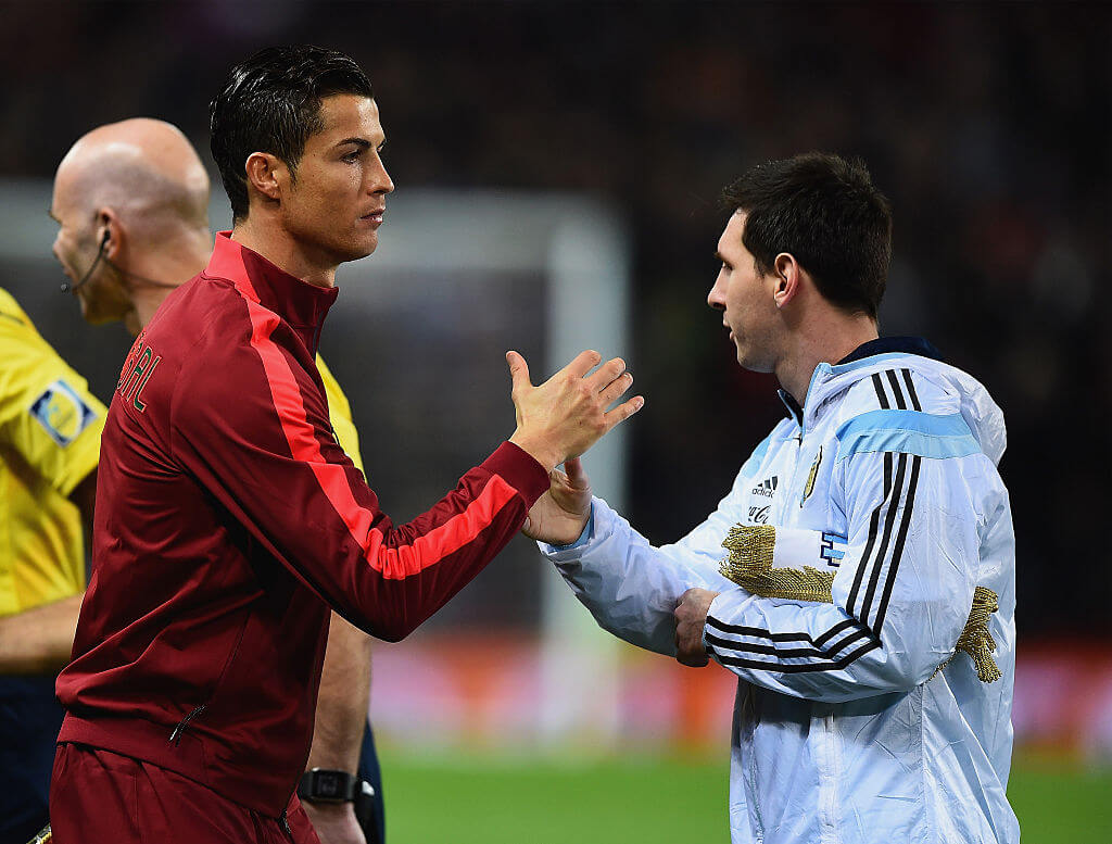Cristiano Ronaldo og Lionel Messi