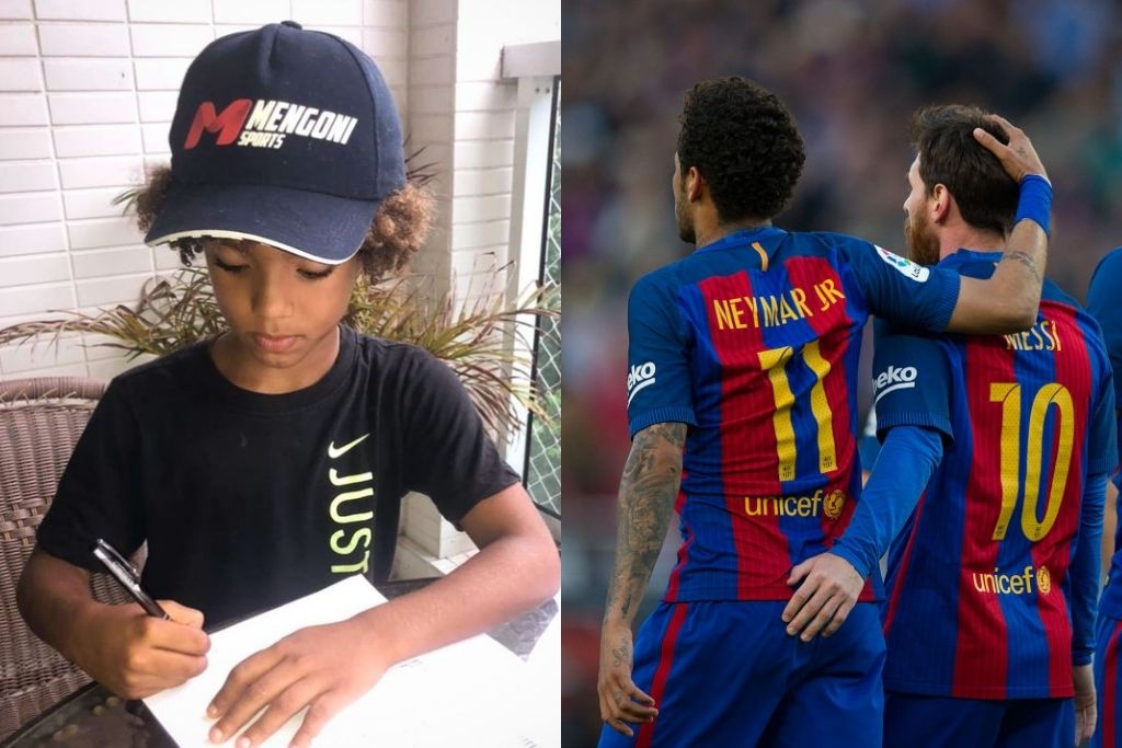 Kauan Basile, Neymar og Lionel Messi
