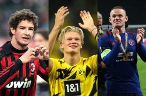 Alexandre Pato, AC Milan, Erling Håland, Dortmund, Wayne Rooney, Manchester United
