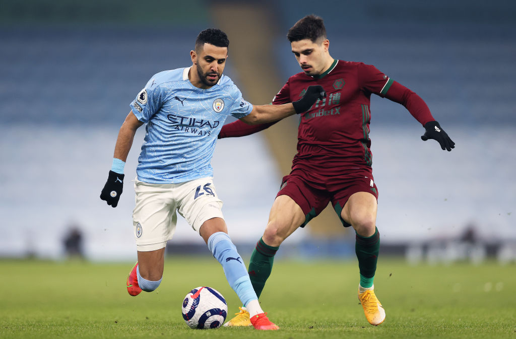 Riyad Mahrez, Manchester City, og Pedro Neto, Wolves