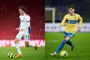 Jonas Wind, FC København, og Jesper Lindstrøm, Brøndby