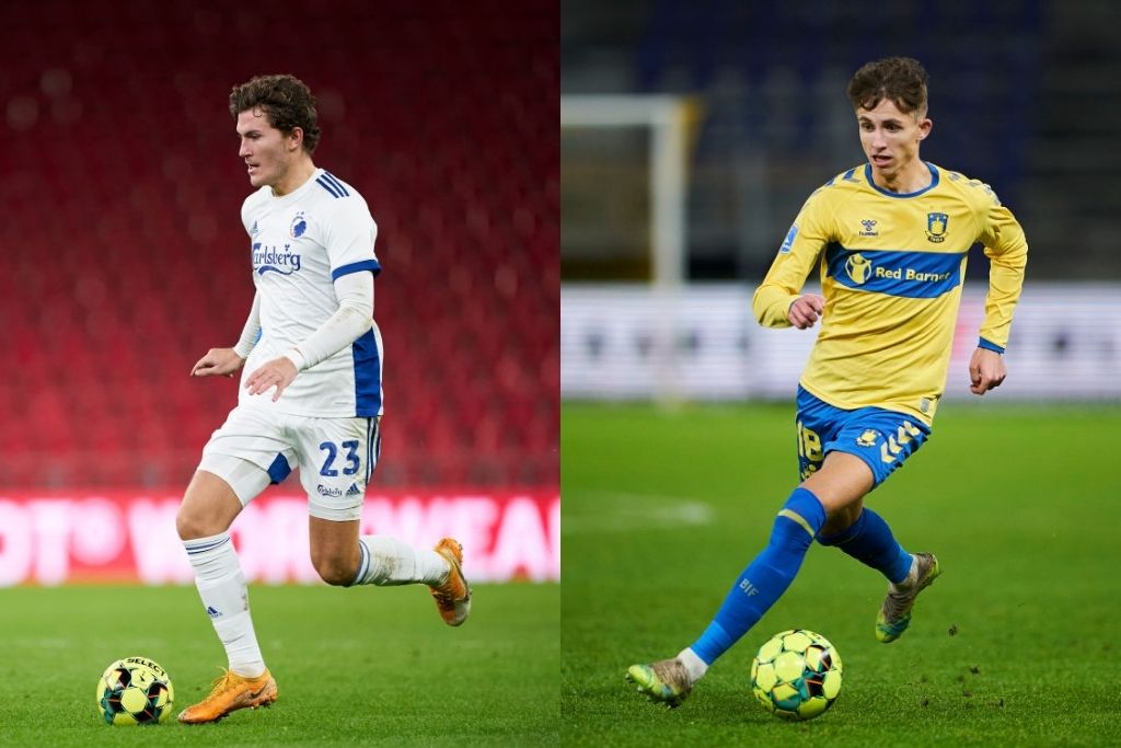 Jonas Wind, FC København, og Jesper Lindstrøm, Brøndby
