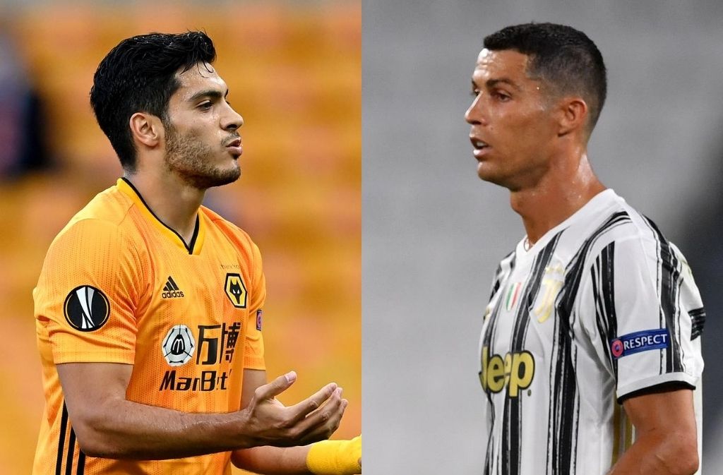 Raul Jimenez of Wolves, Cristiano Ronaldo of Juventus
