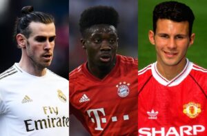 Gareth Bale, Alphonso Davies, Ryan Giggs