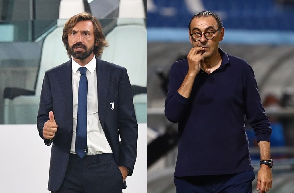 Andrea Pirlo of Juventus, Maurizio Sarri
