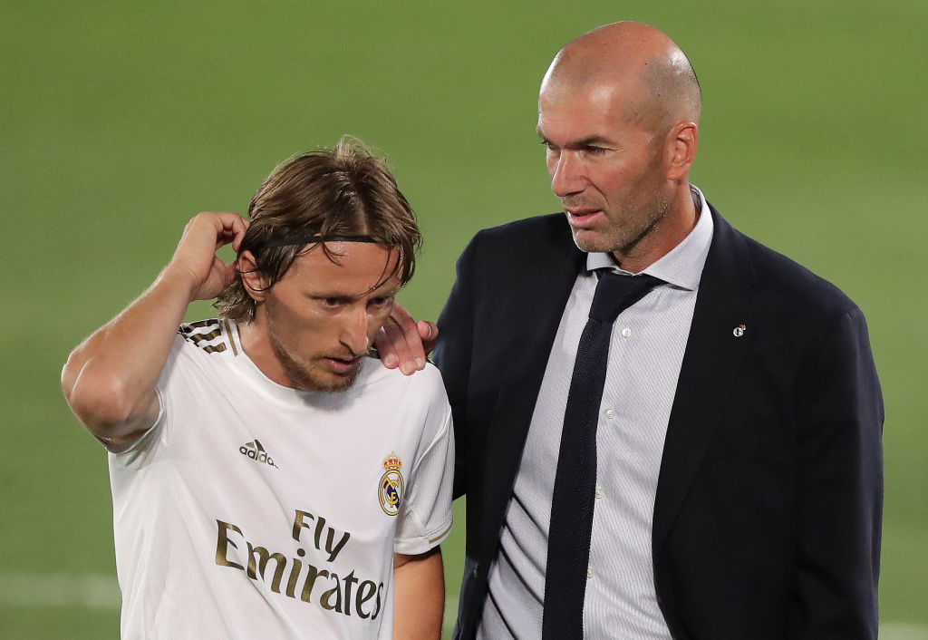 Luka Modric, Zinedine Zidane, Real Madrid