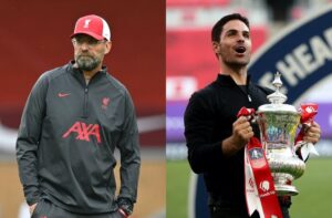 Jurgen Klopp, Mikel Arteta, Arsenal, Liverpool