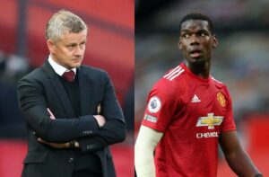 Ole Gunnar Solskjaer & Paul Pogba of Manchester United
