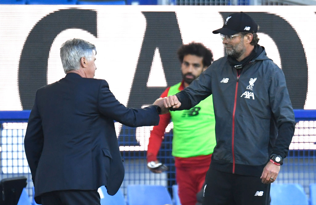 Klopp and Ancelotti at Liverpool and Real Madrid