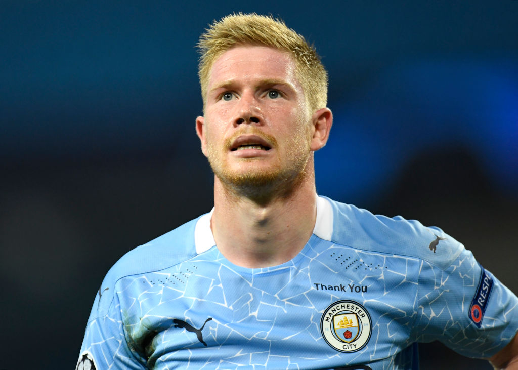 De Bruyne out of Man City's crucial clash with Arsenal