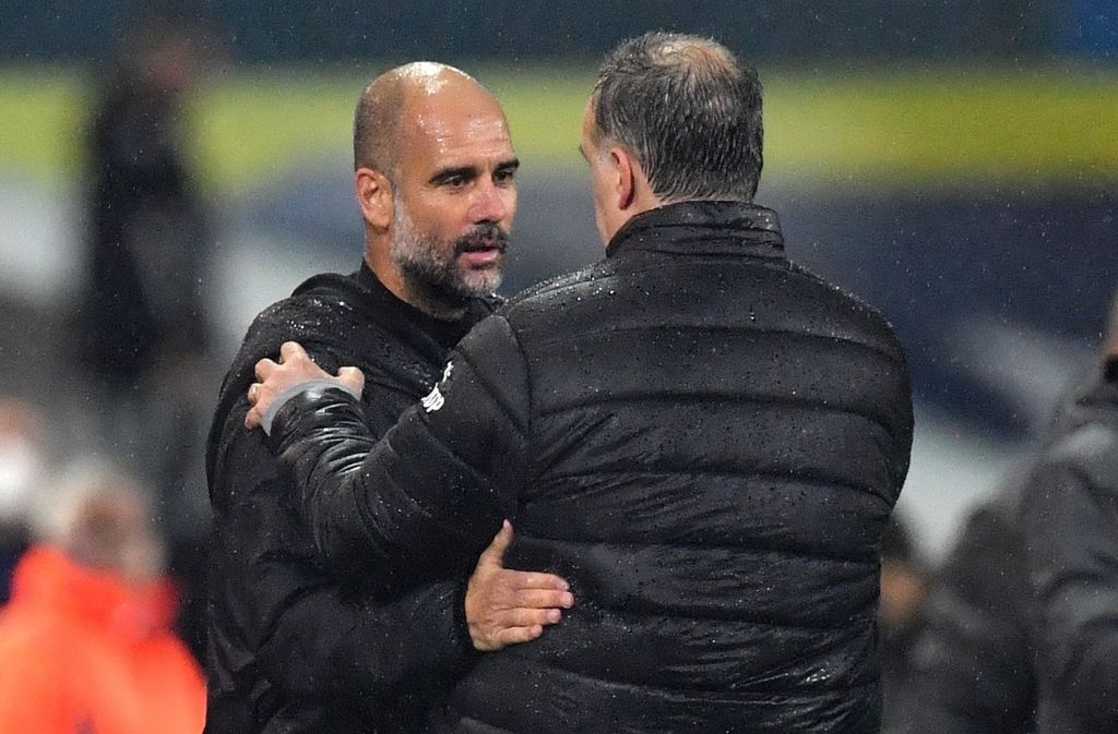 Pep Guardiola, Marcelo Bielsa, Manchester City, Leeds