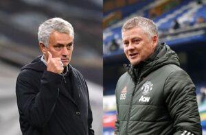 Jose Mourinho of Tottenham, Ole Gunnar Solskjaer of Manchester United