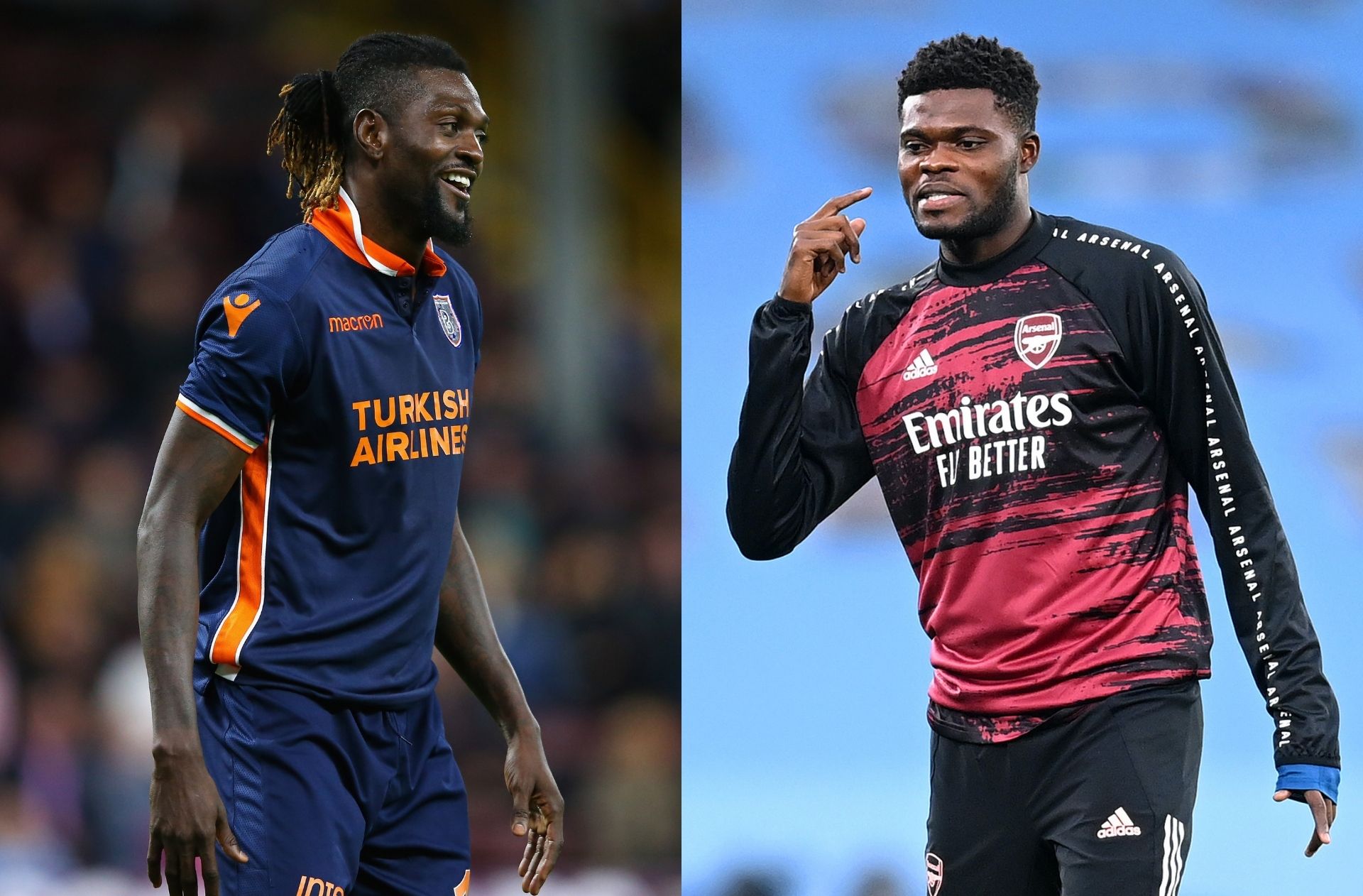 Emmanuel Adebayor, Thomas Partey, Arsenal