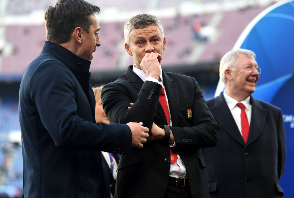 Ole Gunnar Solskjaer, Gary Neville, Manchester United