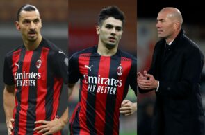 Brahim Diaz, Zinedine Zidane, Zlatan Ibrahimovic AC Milan