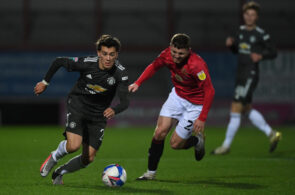 Facundo Pellistri, Morecambe v Manchester United U21 - EFL Trophy