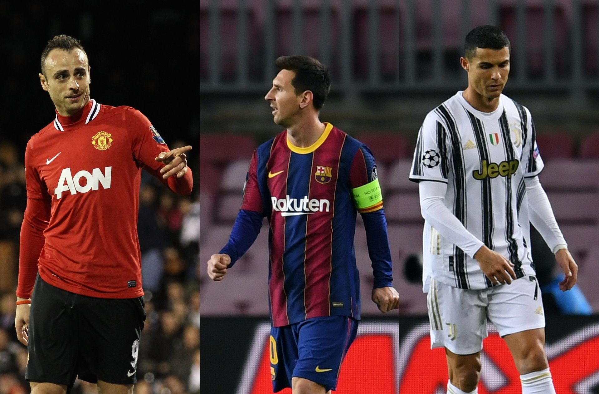 Dimitar Berbatov, Lionel Messi, Cristiano Ronaldo