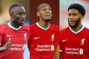 Naby Keita, Fabinho, Joe Gomez, Liverpool