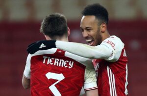 Pierre-Emerick Aubameyang, Kieran Tierney, Arsenal
