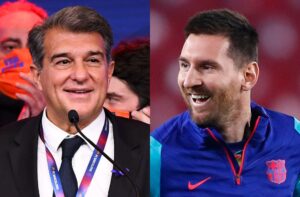 Joan Laporta, Lionel Messi, FC Barcelona