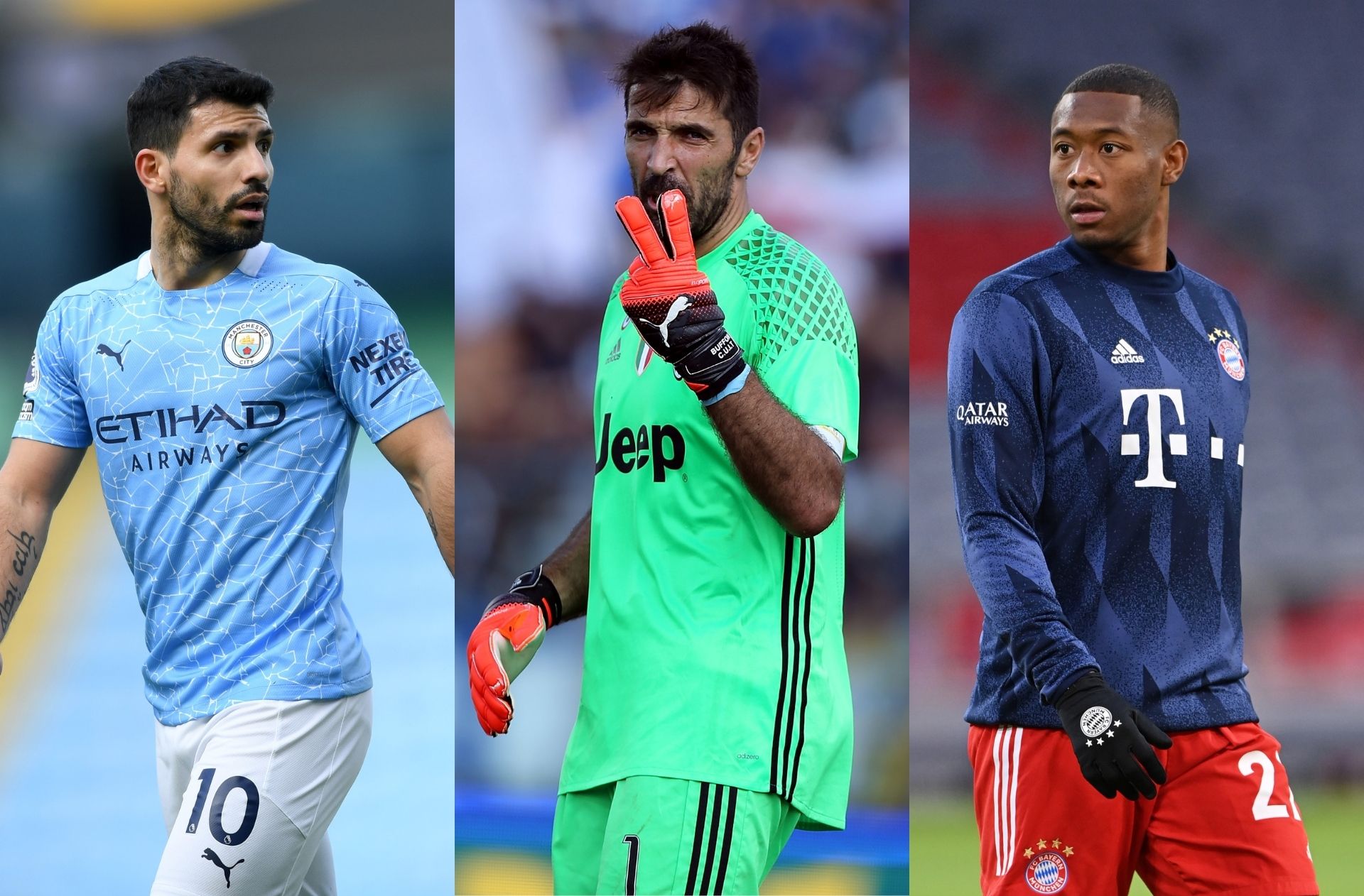 Sergio Aguero, Gianluigi Buffon, David Alaba, transfer