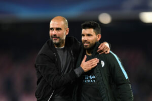 Sergio Aguero, Pep Guardiola, Manchester City